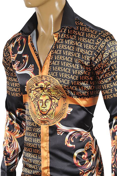 white versace medusa dress|Versace Medusa shirt men's uk.